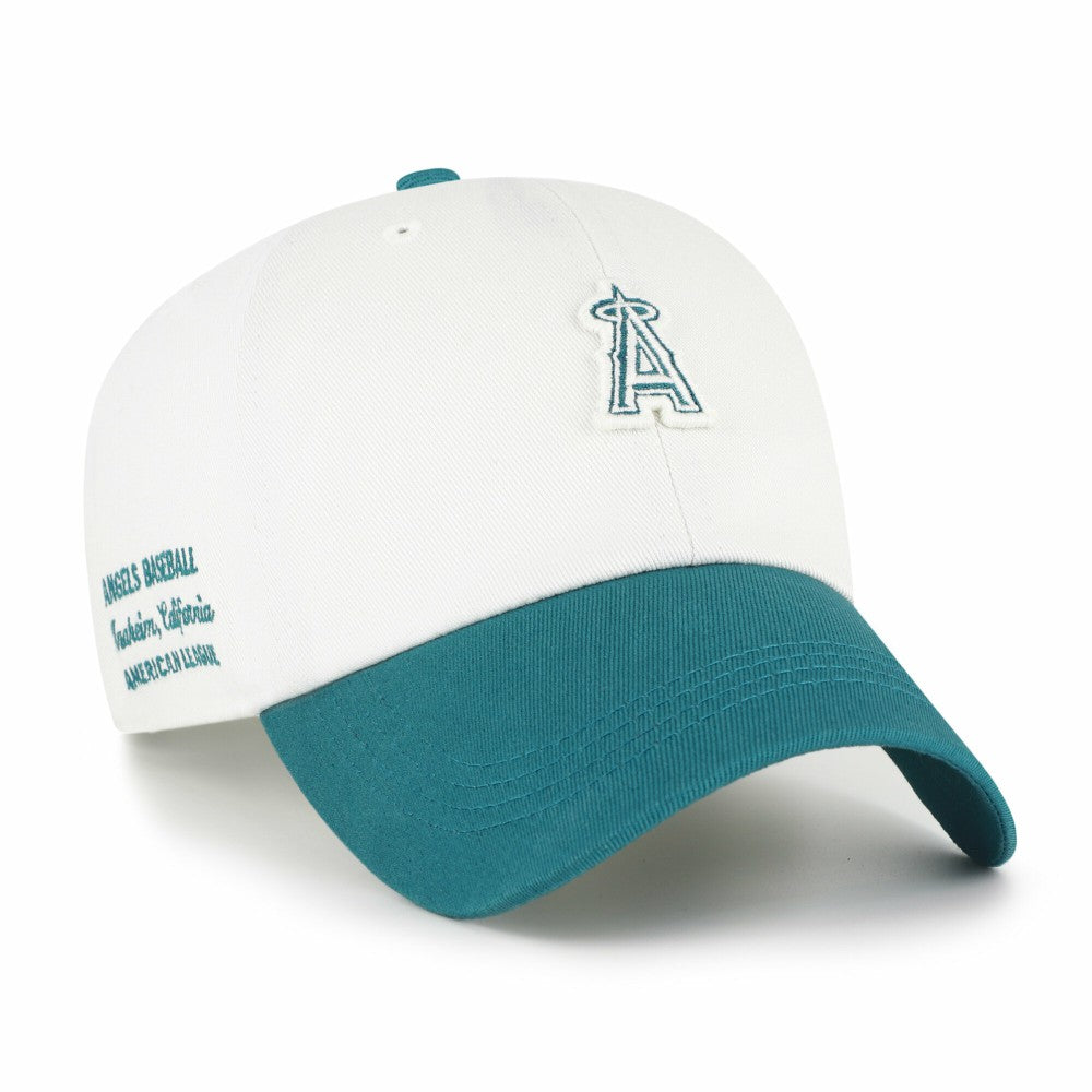 Los Angeles Angels Contemporary Tonal Clean Up Adjustable Hat White/Teal