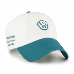 Milwaukee Brewers Contemporary Tonal Clean Up Adjustable Hat White/Teal
