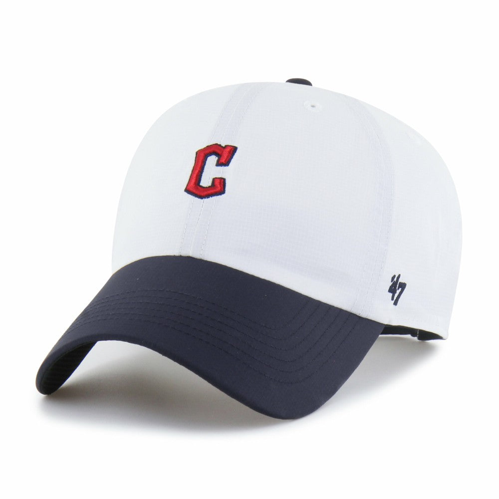 Cleveland Guardians Vista Mini Clean Up brrr° Adjustable Hat White/Navy