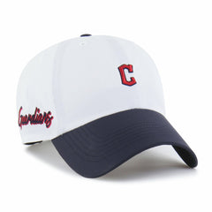 Cleveland Guardians Vista Mini Clean Up brrr° Adjustable Hat White/Navy