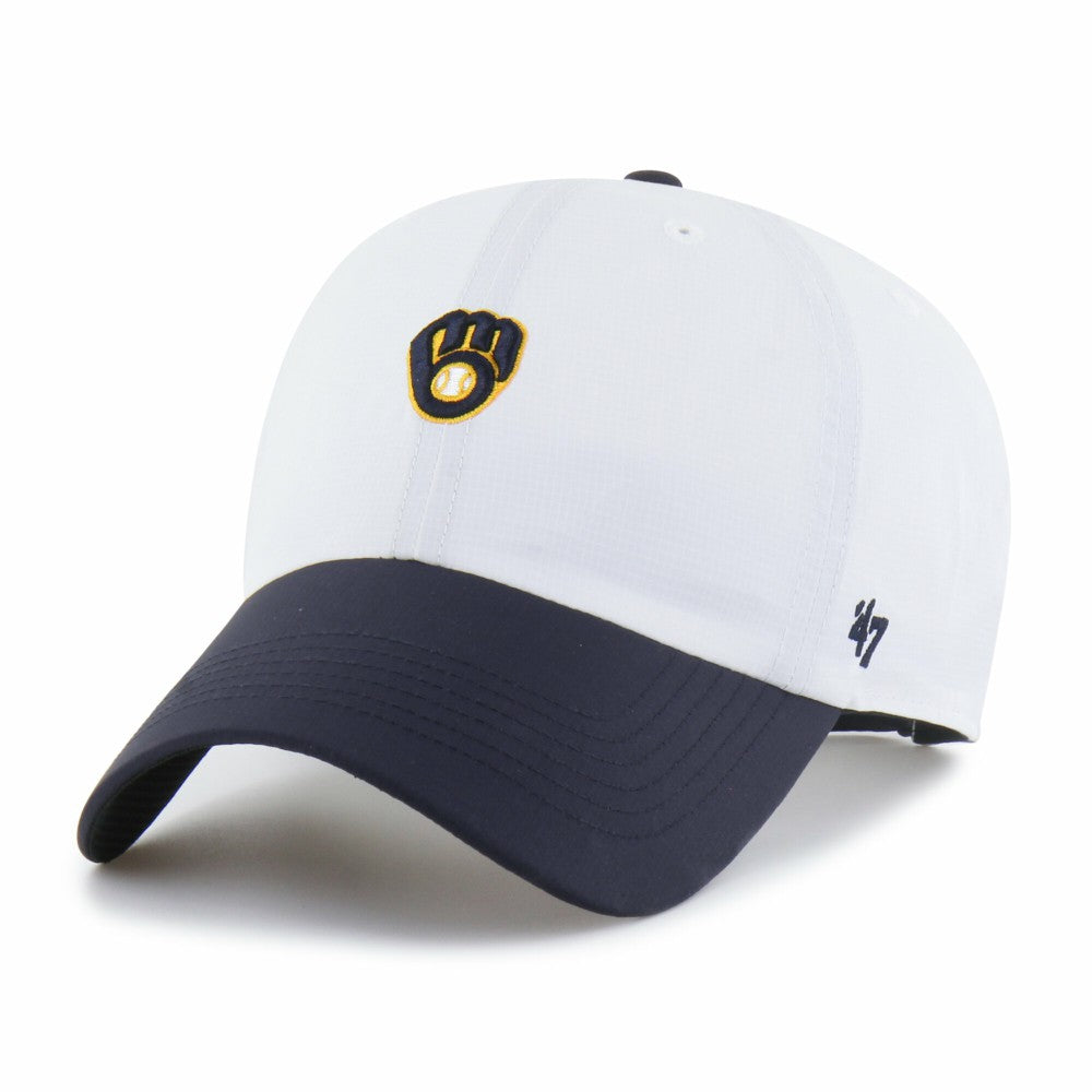Milwaukee Brewers Vista Mini Clean Up brrr° Adjustable Hat White/Navy