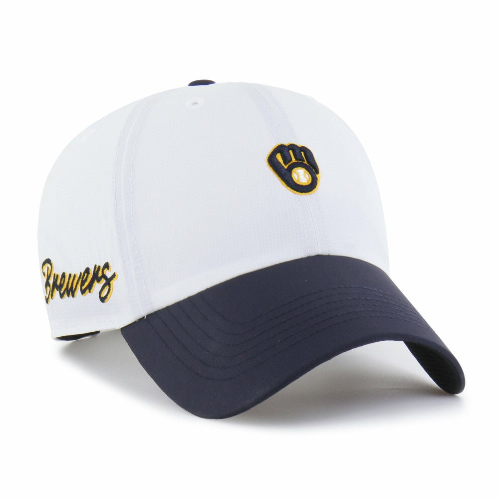 Milwaukee Brewers Vista Mini Clean Up brrr° Adjustable Hat White/Navy