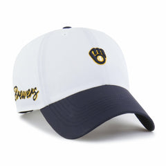 Milwaukee Brewers Vista Mini Clean Up brrr° Adjustable Hat White/Navy