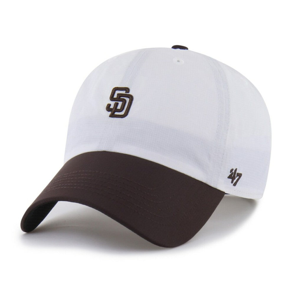 San Diego Padres Vista Mini Clean Up brrr° Adjustable Hat White/Brown