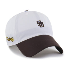 San Diego Padres Vista Mini Clean Up brrr° Adjustable Hat White/Brown