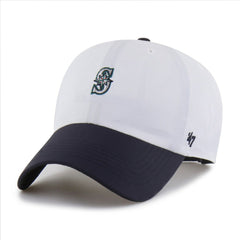 Seattle Mariners Vista Mini Clean Up brrr° Adjustable Hat White/Navy