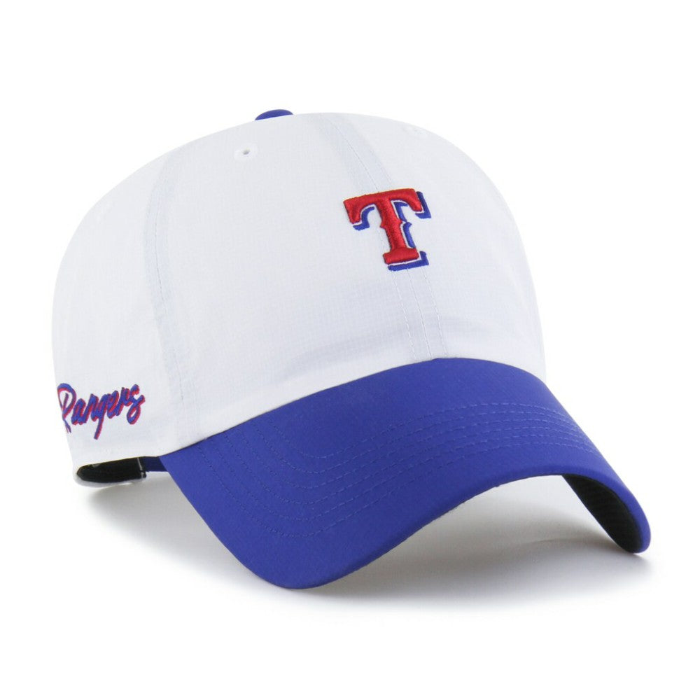Texas Rangers Vista Mini Clean Up brrr° Adjustable Hat White/Royal