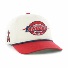 Los Angeles Angels Youth Frame Out Hitch Adjustable Hat Natural/Red