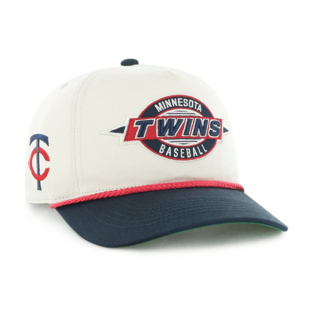 Minnesota Twins Youth Frame Out Hitch Adjustable Hat Natural/Navy