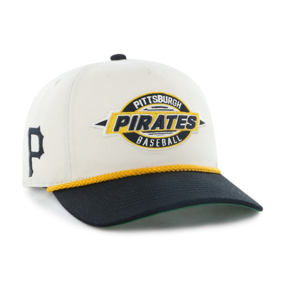 Pittsburgh Pirates Youth Frame Out Hitch Adjustable Hat Natural/Black