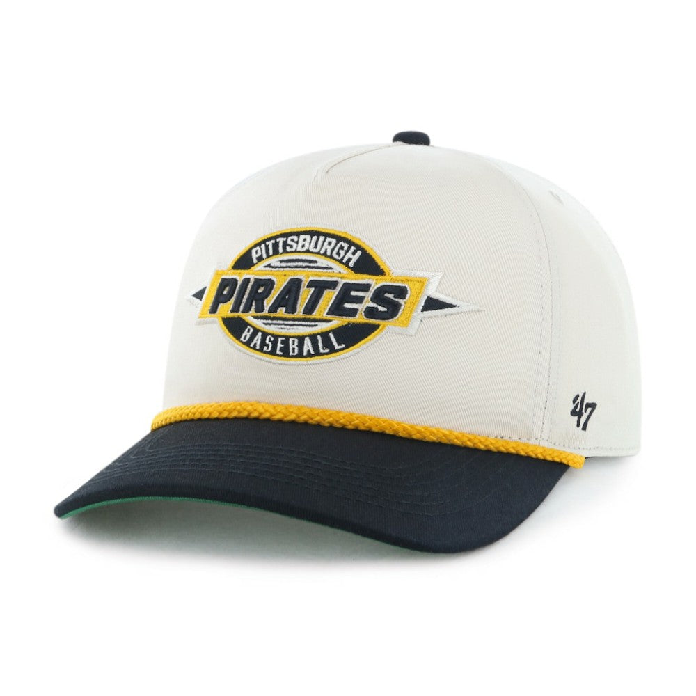 Pittsburgh Pirates Youth Frame Out Hitch Adjustable Hat Natural/Black
