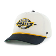 Pittsburgh Pirates Youth Frame Out Hitch Adjustable Hat Natural/Black