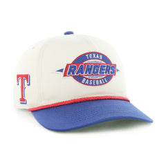 Texas Rangers Youth Frame Out Hitch Adjustable Hat Natural/Royal