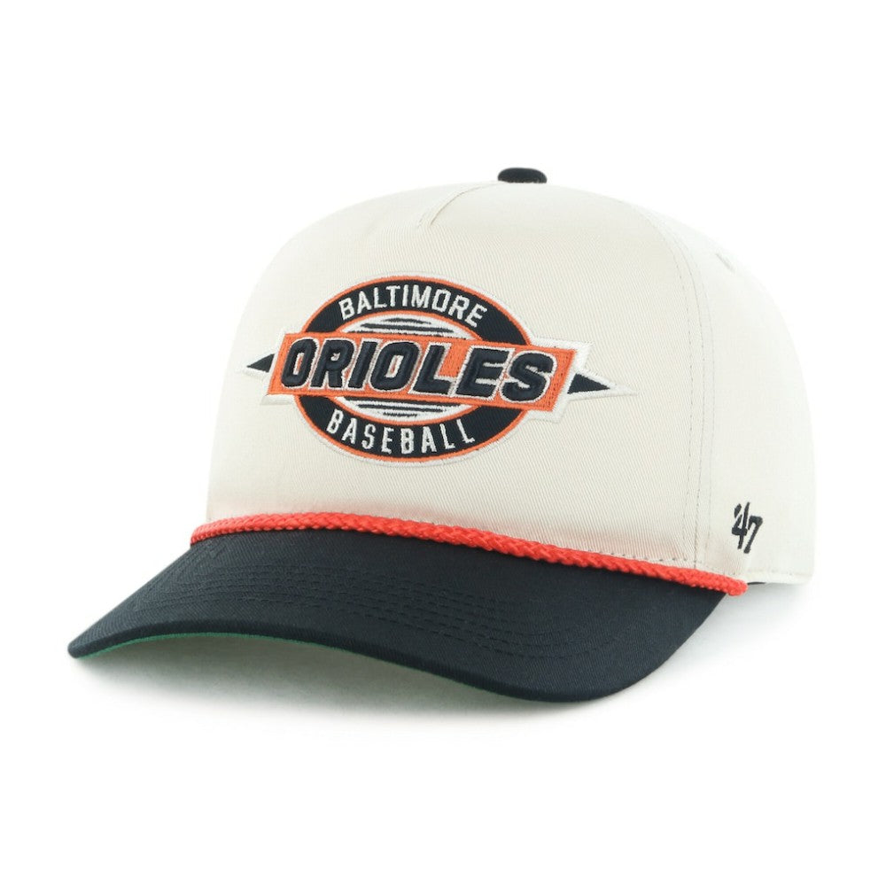 Baltimore Orioles Youth Frame Out Hitch Adjustable Hat Natural/Black