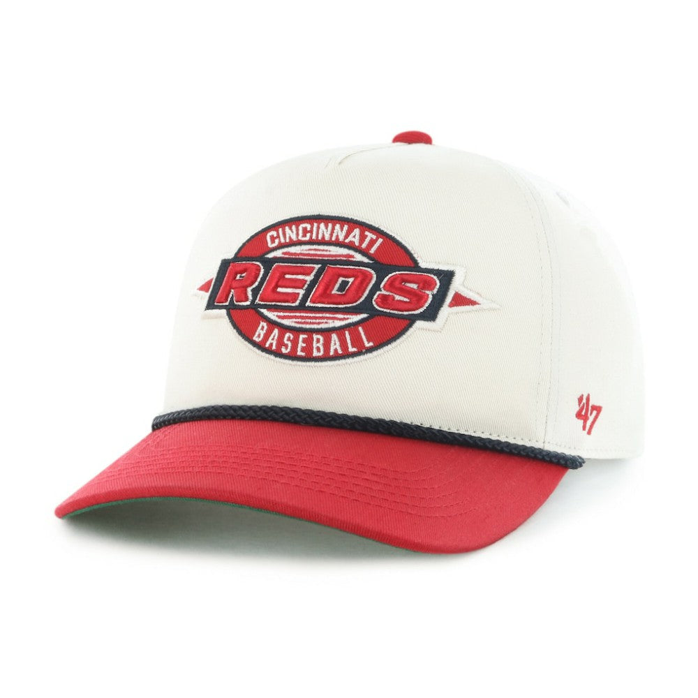 Cincinnati Reds Youth Frame Out Hitch Adjustable Hat Natural/Red