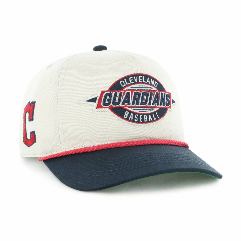 Cleveland Guardians Youth Frame Out Hitch Adjustable Hat Natural/Navy