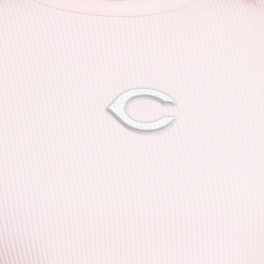 Cincinnati Reds Starter Women's Pastels Ribbed Tank Top Light Pink