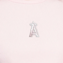Los Angeles Angels Starter Women's Pastels Ribbed Tank Top Light Pink