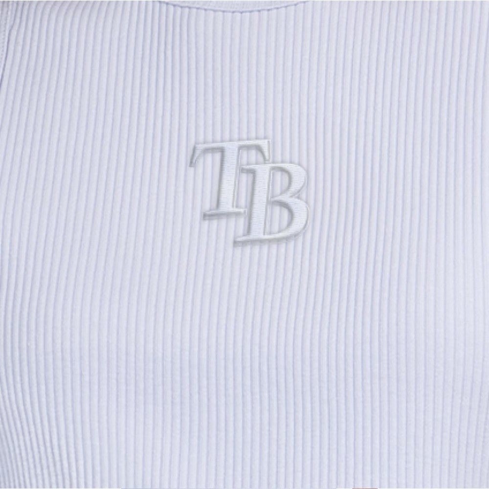 Tampa Bay Rays Starter Women's Pastels Ribbed Tank Top Light Blue