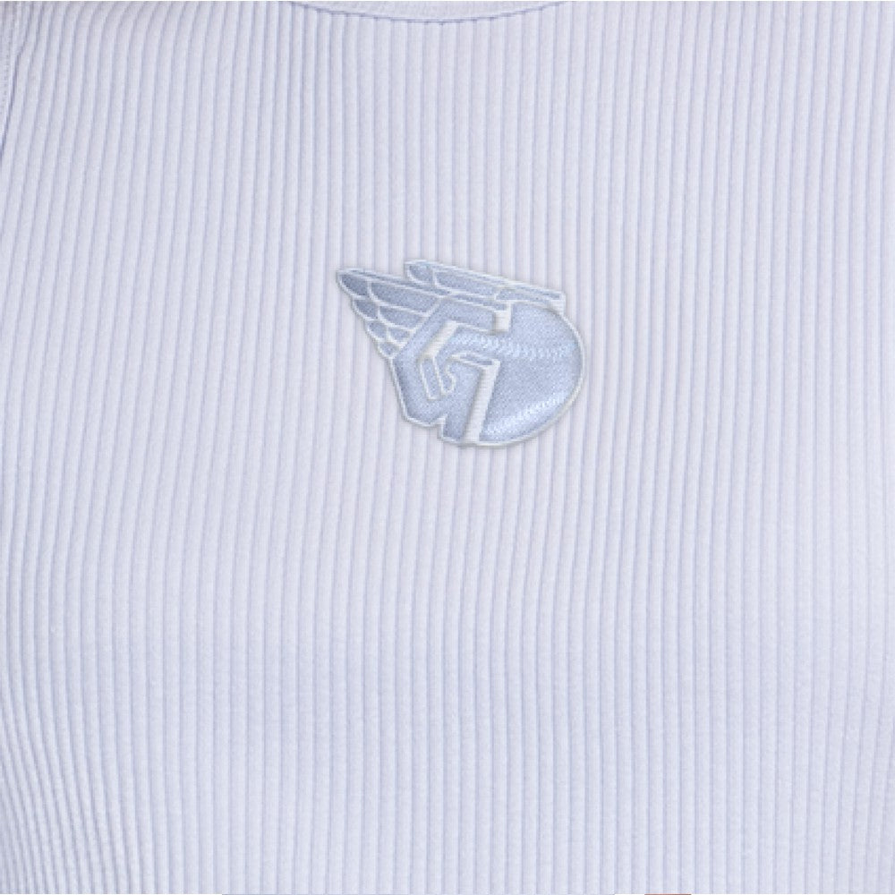 Cleveland Guardians Starter Women's Pastels Ribbed Tank Top Light Blue