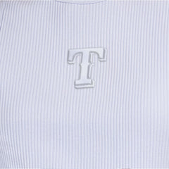 Texas Rangers Starter Women's Pastels Ribbed Tank Top Light Blue
