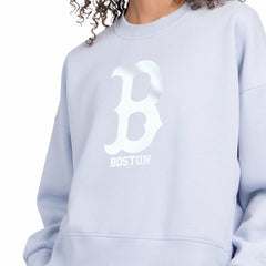 Boston Red Sox Starter Women's Pastels Boxy Fleece Sweatshirt Light Blue