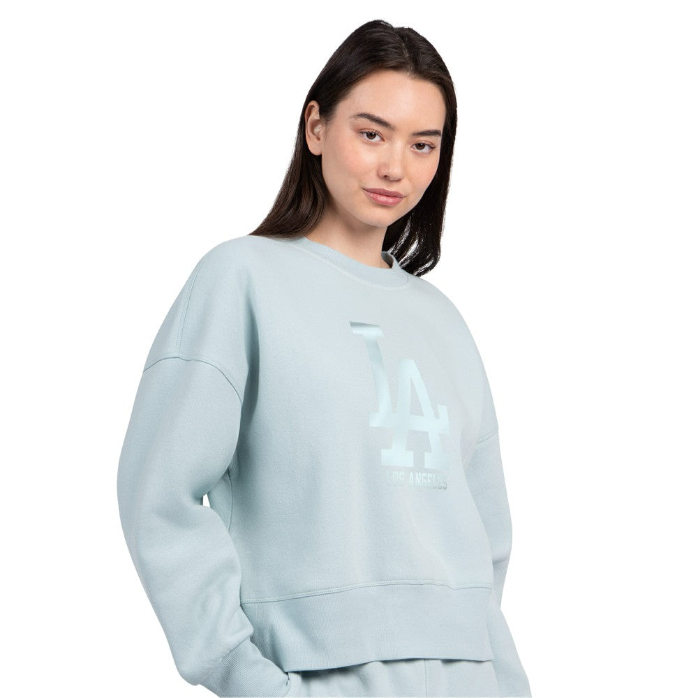Los Angeles Dodgers Starter Women's Pastels Boxy Fleece Sweatshirt Mint