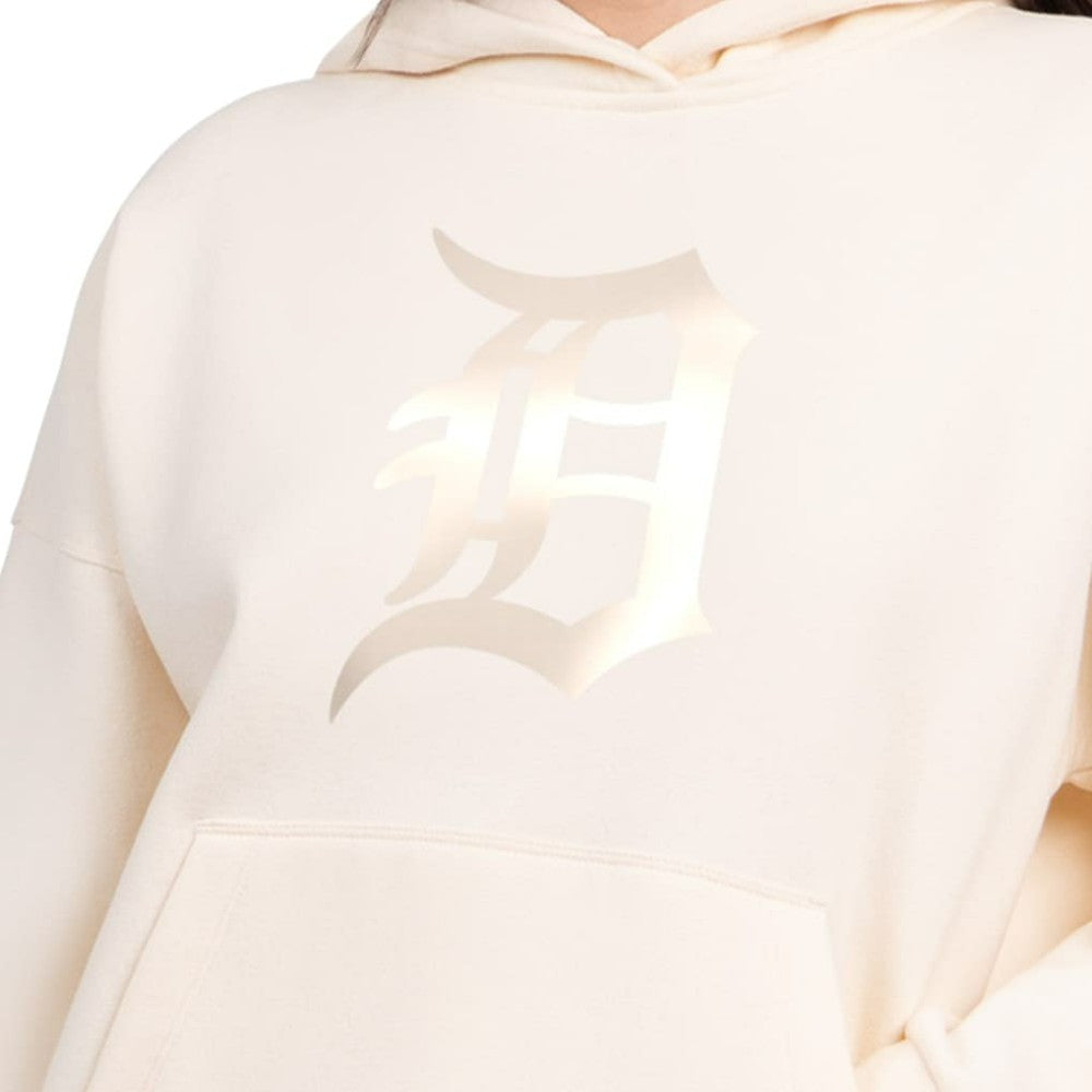 Detroit Tigers Starter Women's Pastel Relaxed Hoodie Cream