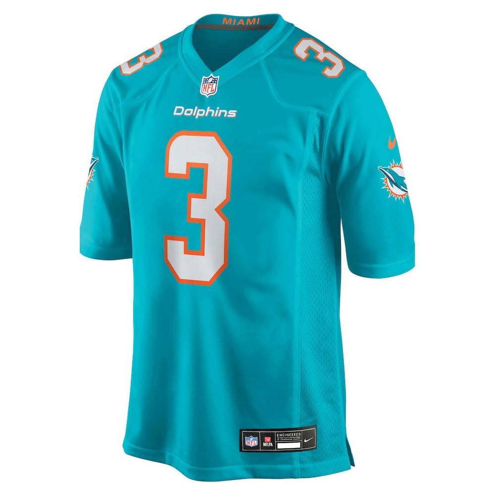 K.J. Britt Miami Dolphins Team Game Jersey - Aqua for sale