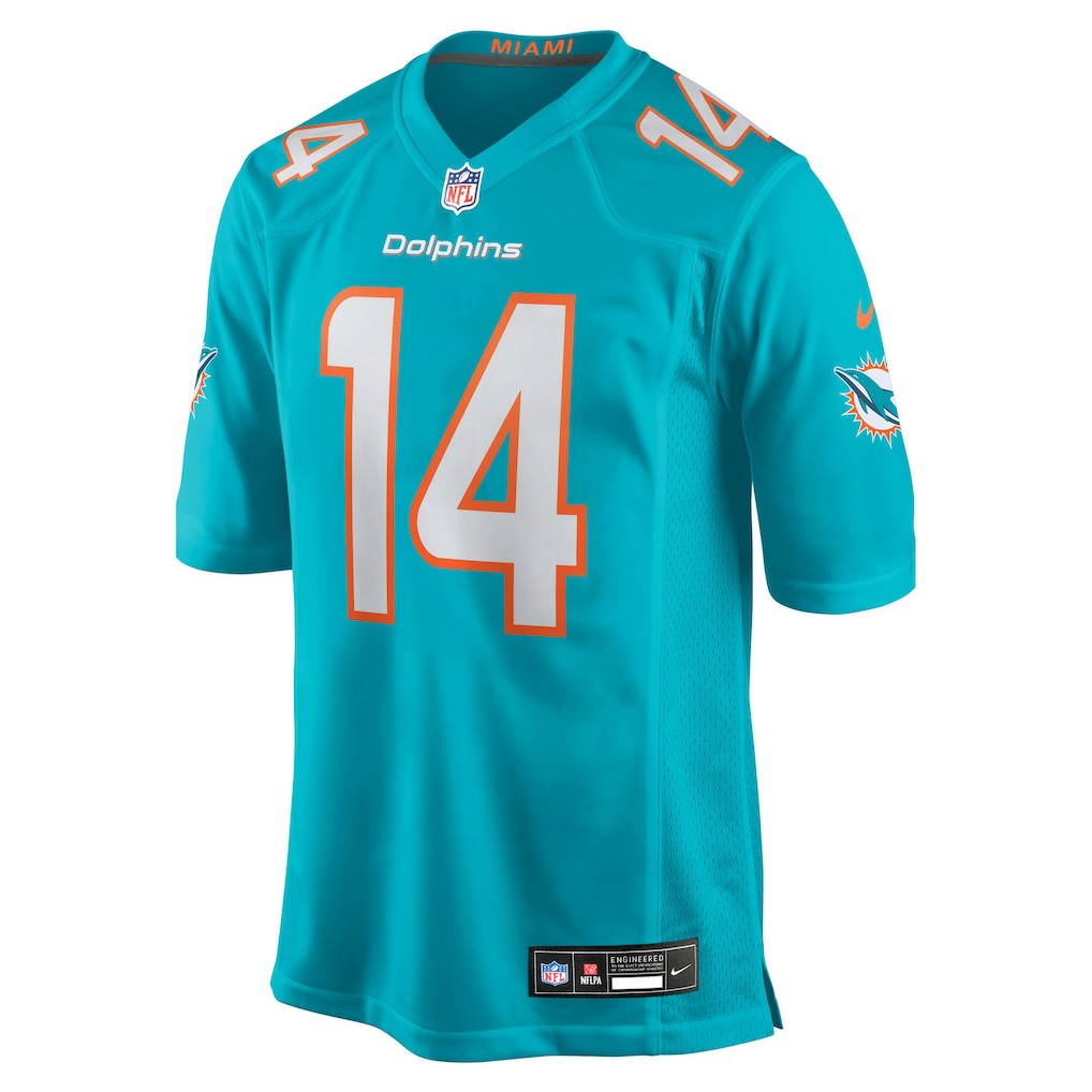 Quinn Ewers Miami Dolphins Team Game Jersey - Aqua discount