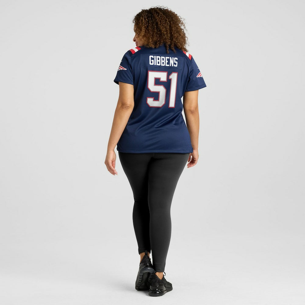 Jack Gibbens New England Patriots Women's Team Game Jersey - Navy cheap