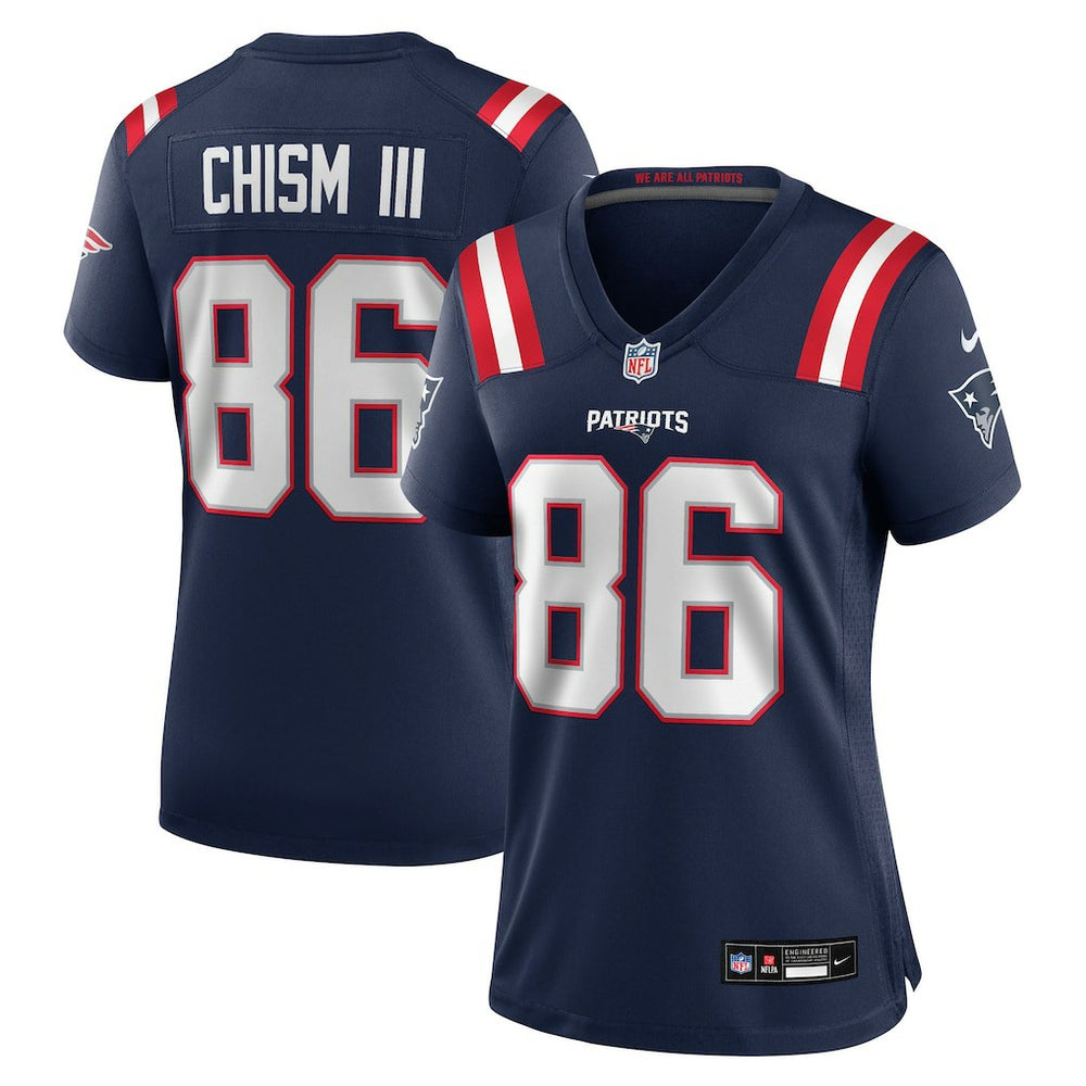 Efton Chism III New England Patriots Women's Team Game Jersey - Navy online