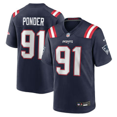 Elijah Ponder New England Patriots Team Game Jersey - Navy on sale