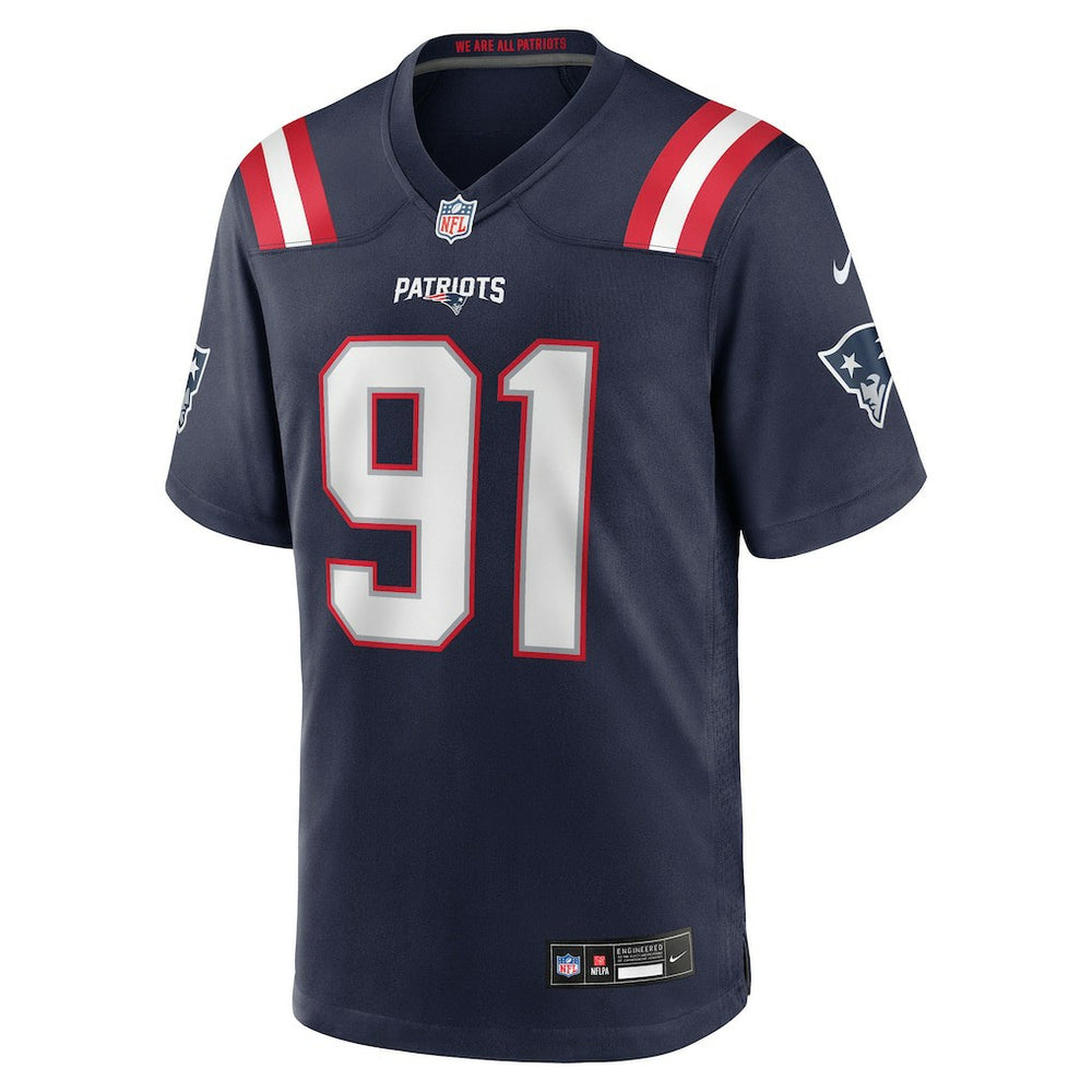 Elijah Ponder New England Patriots Team Game Jersey - Navy on sale