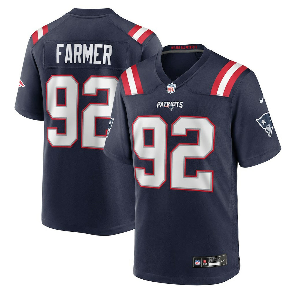 Joshua Farmer New England Patriots Team Game Jersey - Navy cheap