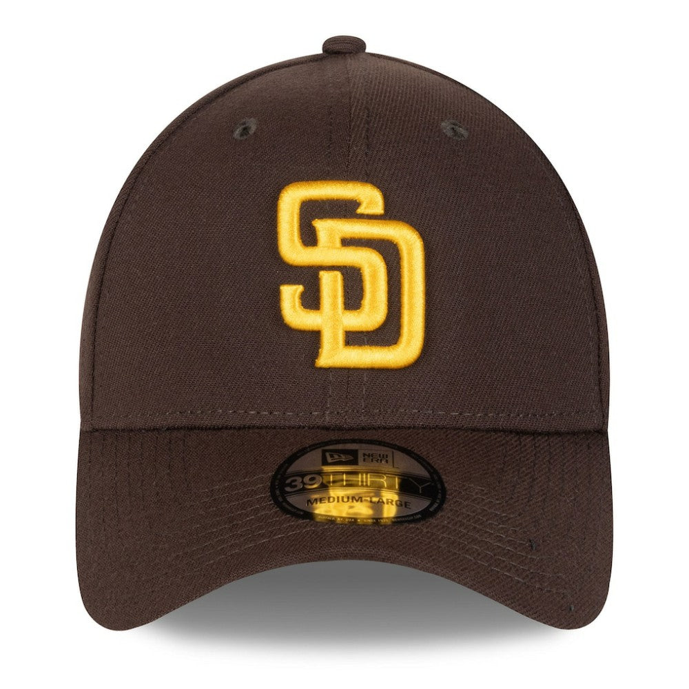 San Diego Padres 2025 MLB Postseason Side Patch 39THIRTY Flex Hat Brown