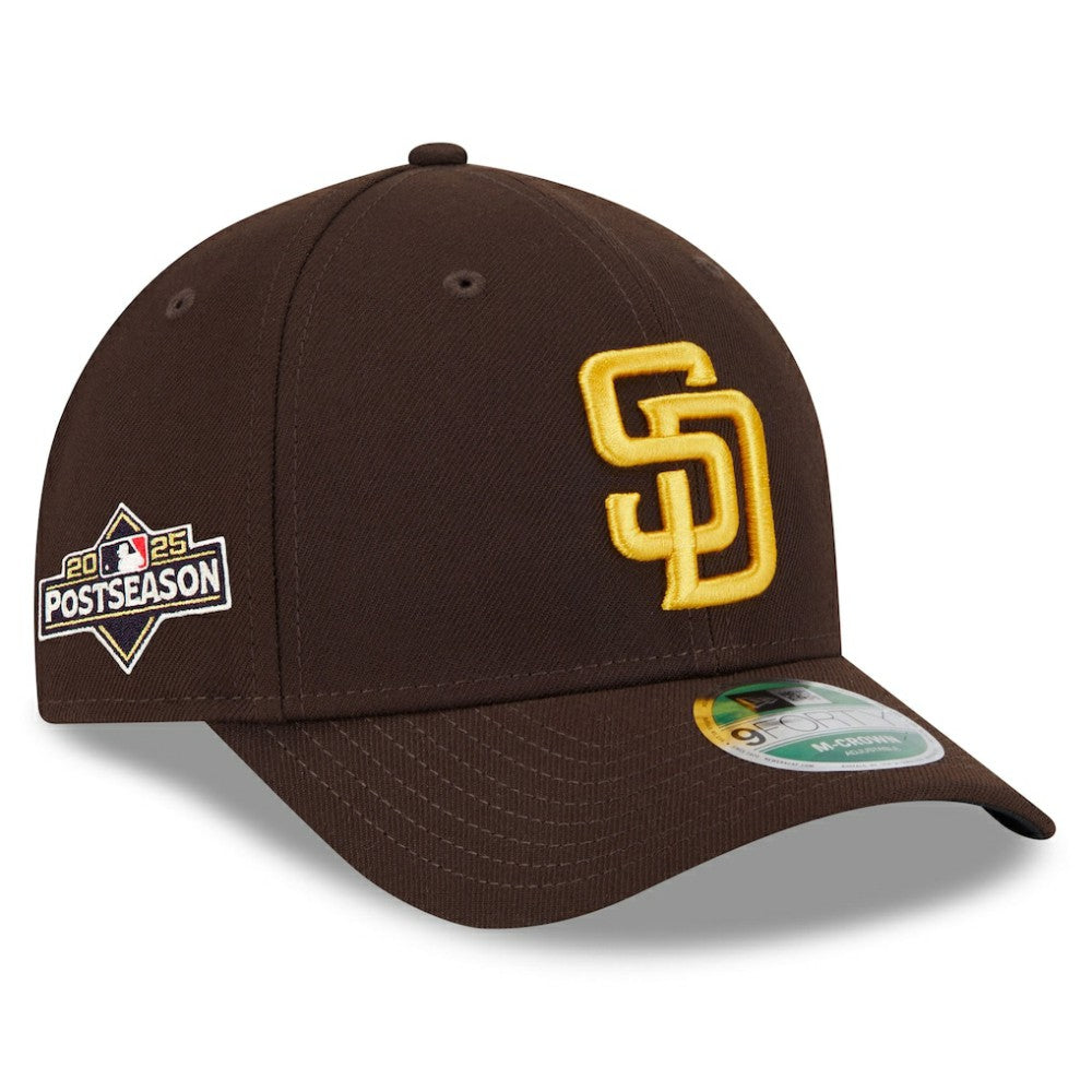 San Diego Padres 2025 MLB Postseason Side Patch 9FORTY Adjustable Hat Brown