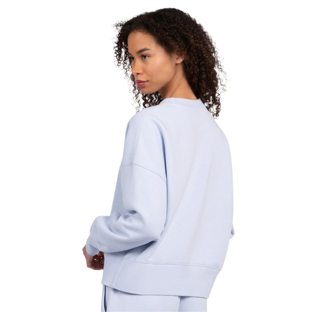 Edmonton Oilers Starter Women's Boxy Cropped Sweatshirt - Blue Sweatshirts