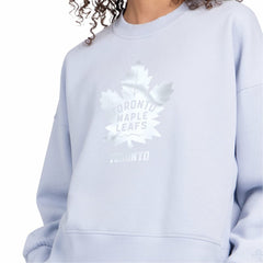 Toronto Maple Leafs Starter Women's Boxy Cropped Sweatshirt - Blue Sweatshirts