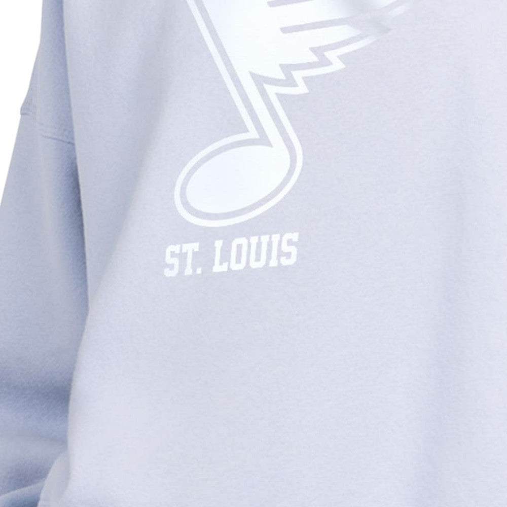 St. Louis Blues Starter Women's Boxy Cropped Sweatshirt - Blue Sweatshirts