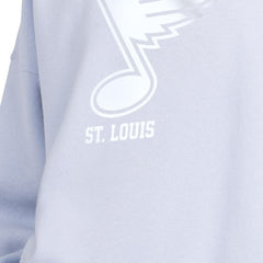 St. Louis Blues Starter Women's Boxy Cropped Sweatshirt - Blue Sweatshirts