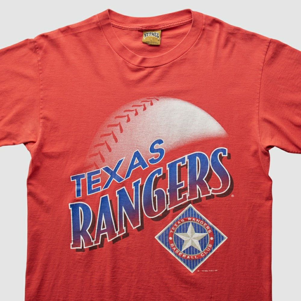 Texas Rangers Nutmeg Mills 1996 T-Shirt Red Vintage