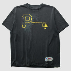 Pittsburgh Pirates Majestic 2000s T-Shirt Black Vintage