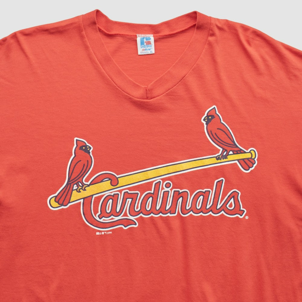 St. Louis Cardinals Russell 1998 T-Shirt Orange Vintage