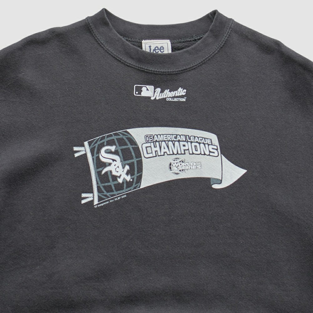 Chicago White Sox Lee Apparel 2005 Pullover Sweatshirt Black Vintage