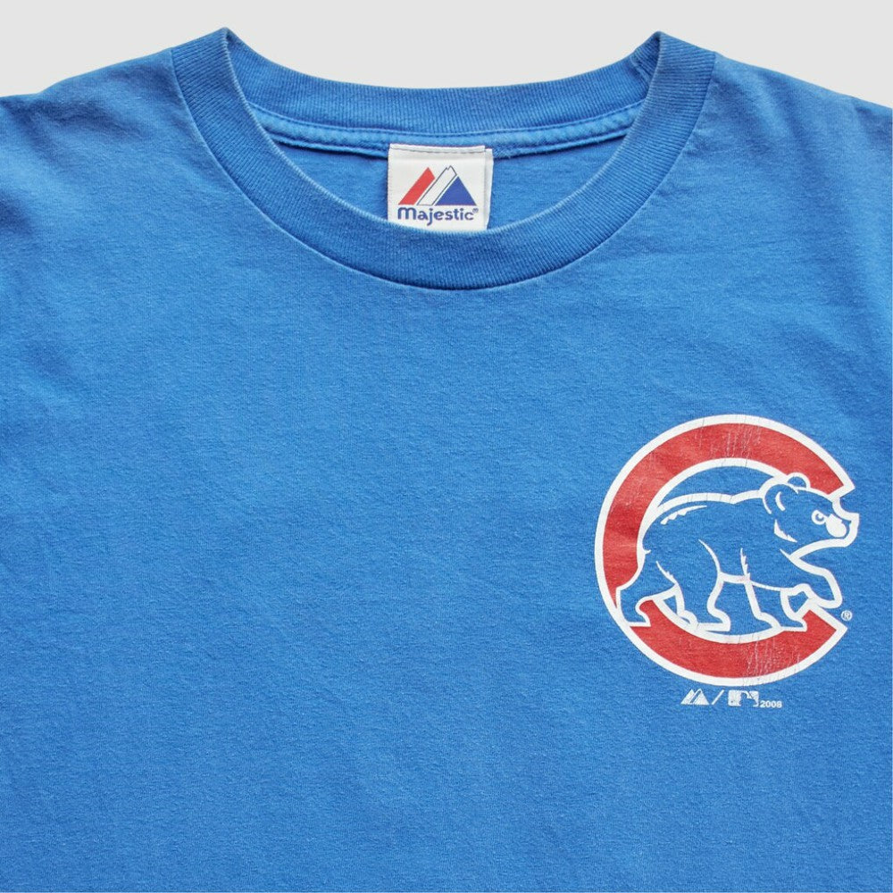 Chicago Cubs Majestic 2006 T-Shirt Blue Vintage