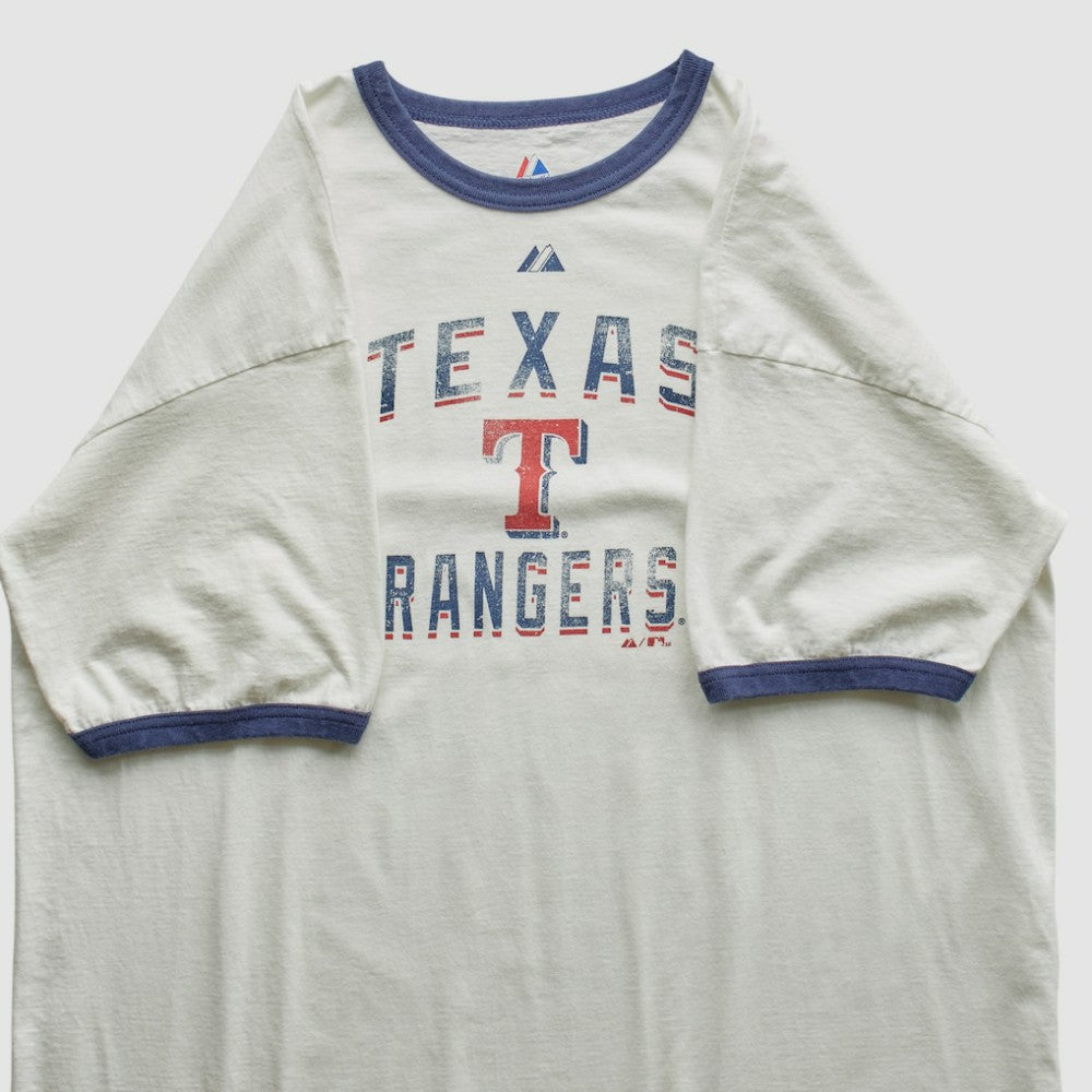 Texas Rangers Majestic 2010 T-Shirt White Vintage