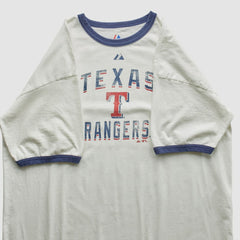 Texas Rangers Majestic 2010 T-Shirt White Vintage