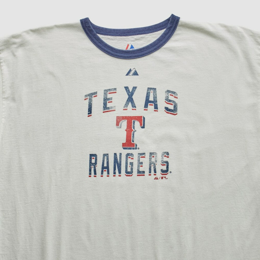 Texas Rangers Majestic 2010 T-Shirt White Vintage