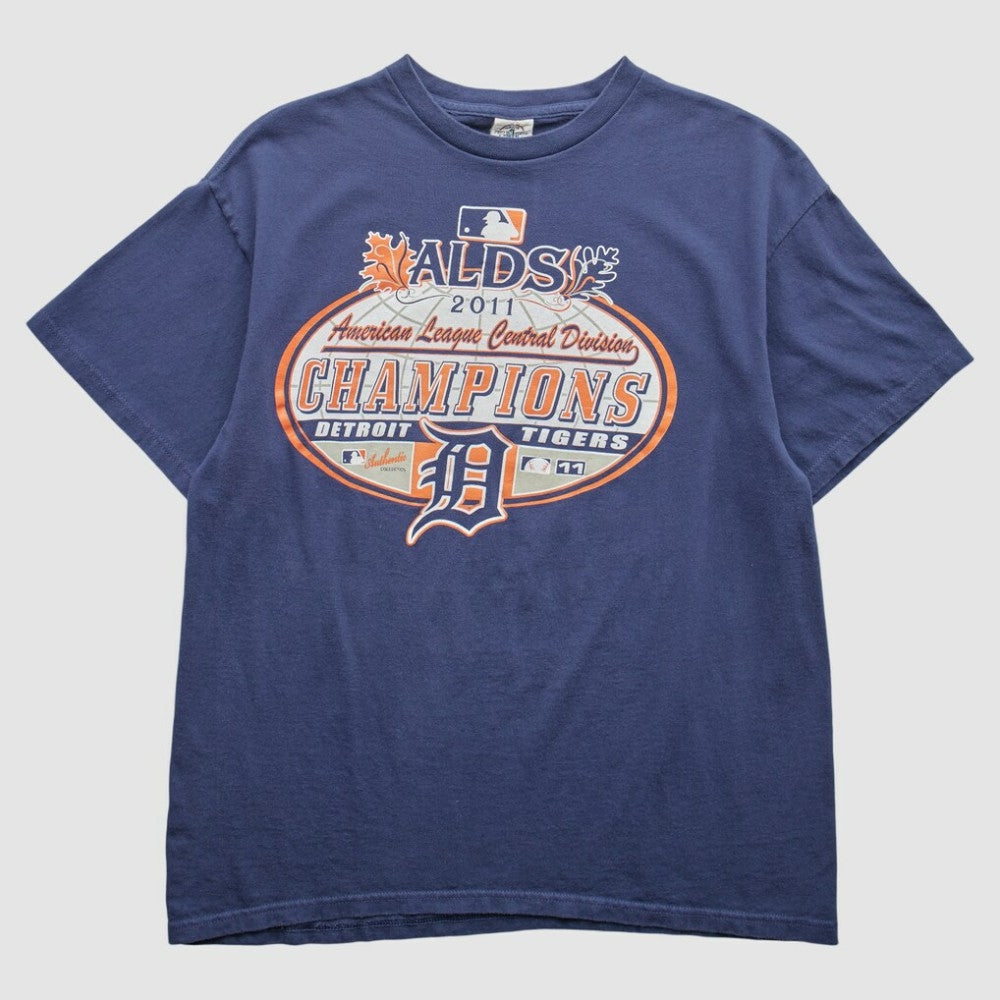 Detroit Tigers 2011 T-Shirt Blue Vintage